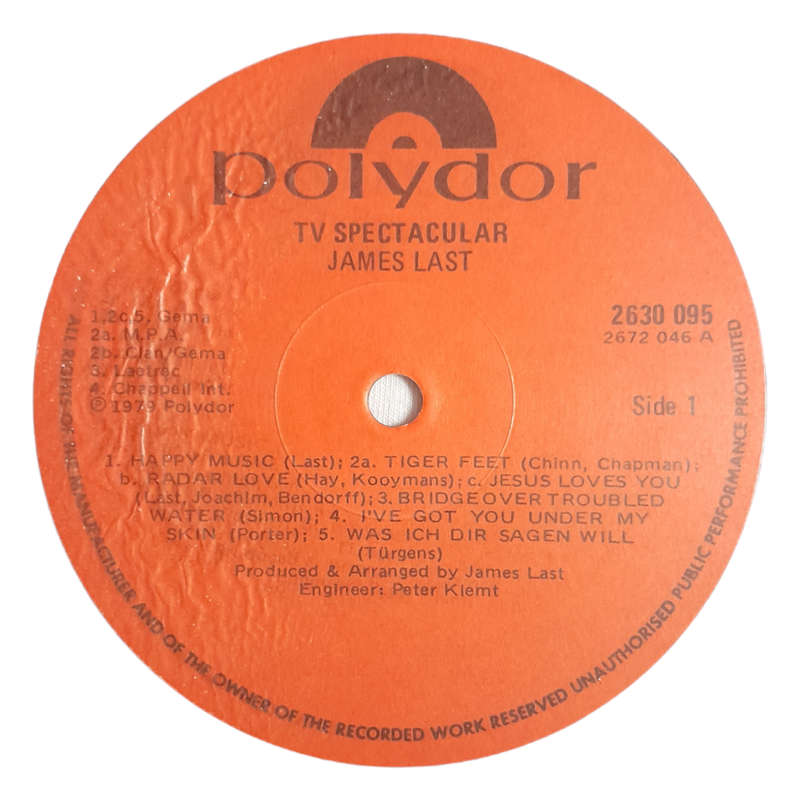 1979 James Last  TV Spectacular - Vinyl, 12`, 33 RPM - Jazz - Very Good Plus - With Cover