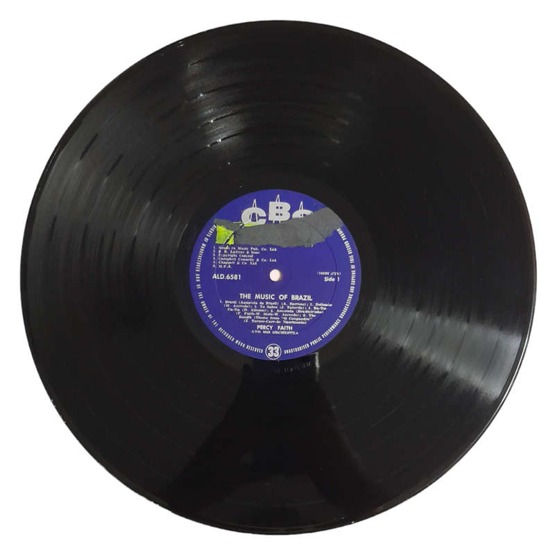 1962 Percy Faith & His Orchestra  The Music Of Brazil! - Vinyl, 12`, 33 RPM - Latin - Very Good Plu