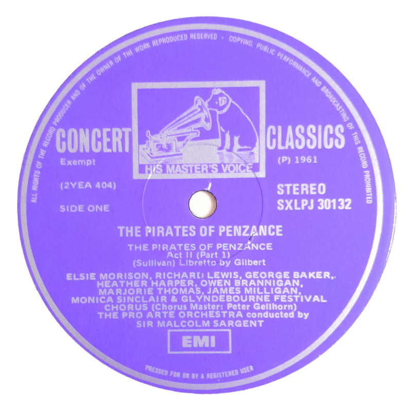 1971 Various - The Pirates Of Penzance - Vinyl, 12`, 33 RPM - Classical - Very Good - With Cover