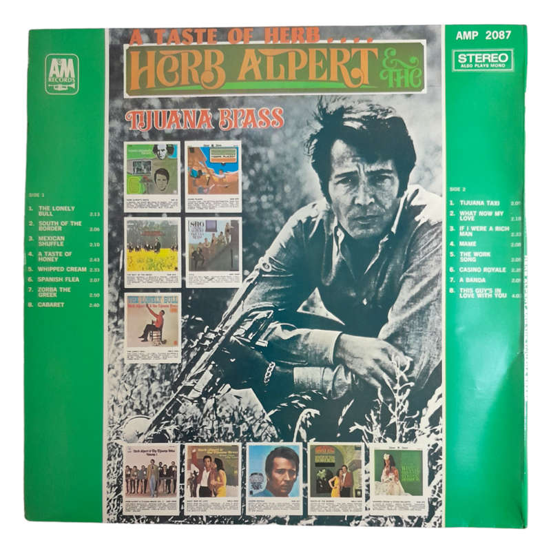 1969 Herb Alpert & The Tijuana Brass  A Taste Of Herb - Vinyl, 12`, 33 RPM - Jazz - Very Good - Wit