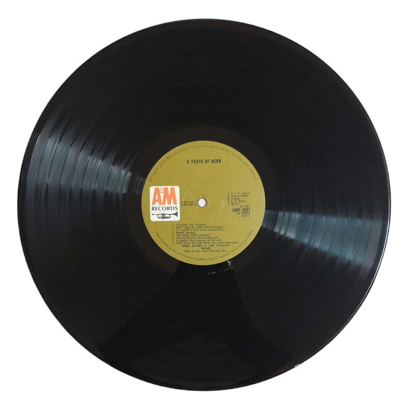 1969 Herb Alpert & The Tijuana Brass  A Taste Of Herb - Vinyl, 12`, 33 RPM - Jazz - Very Good - Wit