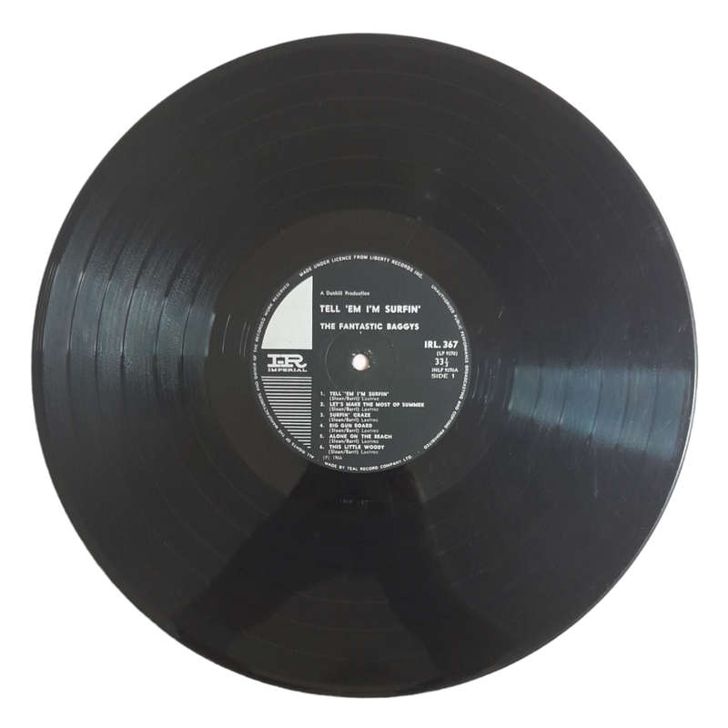 1964 The Fantastic Baggys  Tell `Em I`m Surfin` - Vinyl, 12`, 33 RPM - Rock - Good - With Cover