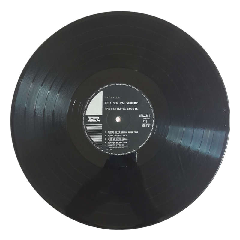 1964 The Fantastic Baggys  Tell `Em I`m Surfin` - Vinyl, 12`, 33 RPM - Rock - Good - With Cover