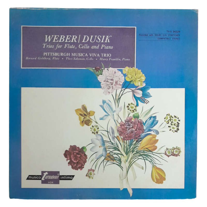 1970 Weber / Dusik, Pittsburgh Musica Viva Trio  Trios For Flute, Cello And Piano - Vinyl, 12`, 22