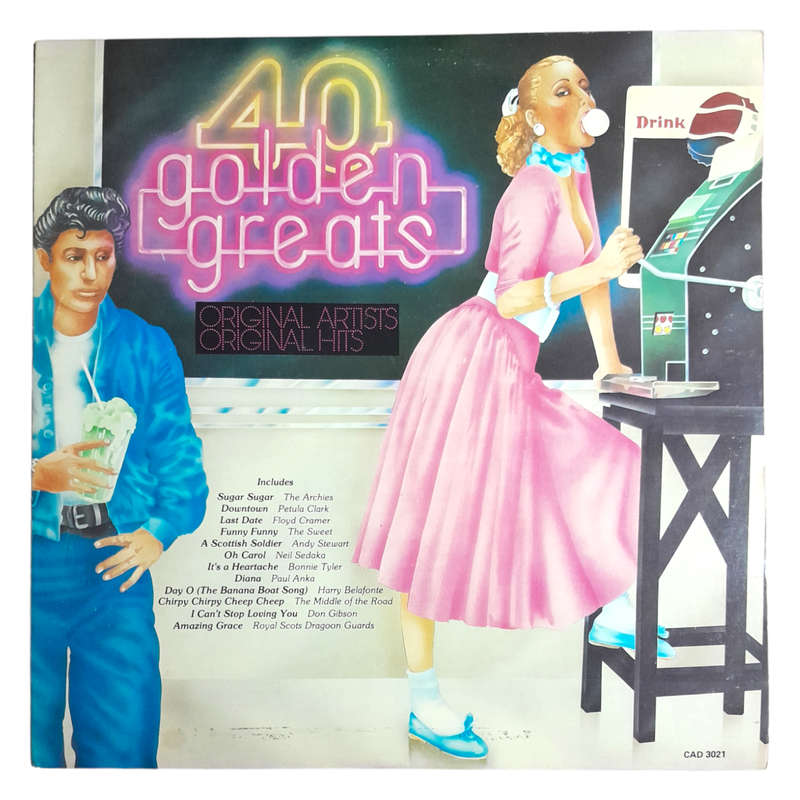 1981 Various  40 Golden Greats - Vinyl, 12`, 33 RPM - Rock - Very Good Plus - With Cover