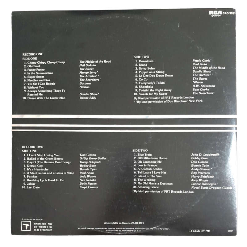 1981 Various  40 Golden Greats - Vinyl, 12`, 33 RPM - Rock - Very Good Plus - With Cover