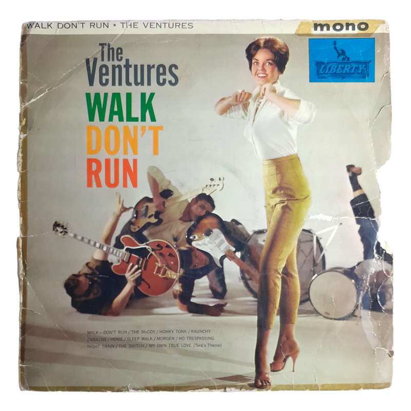 1960 The Ventures  Walk Don`t Run - Vinyl, 12`, 33 RPM - Rock - Good - With Damaged Cover