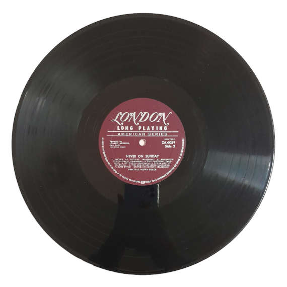 1960 Manos Hadjidakis, Melina Mercouri  Never On Sunday (Original Sound Track Music) - Vinyl, 12`,