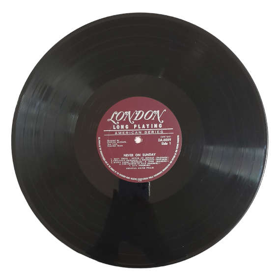 1960 Manos Hadjidakis, Melina Mercouri  Never On Sunday (Original Sound Track Music) - Vinyl, 12`,