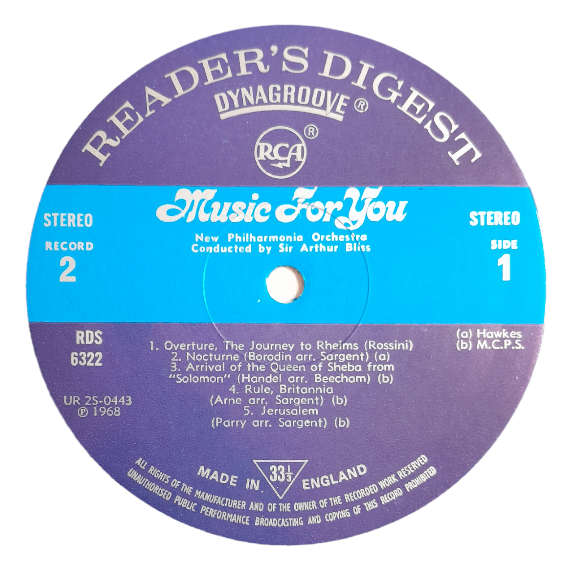 1968 Various - Music For You 2 - Vinyl, 12`, 33 RPM - Classical - Very Good Plus - With Cover