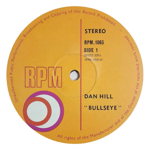 * Dan Hill  Bullseye - Vinyl, 12`, 33 RPM - Electronica - Very Good - With Cover