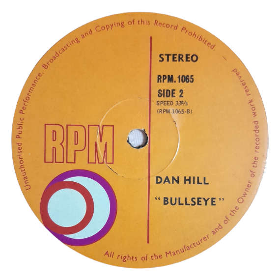 * Dan Hill  Bullseye - Vinyl, 12`, 33 RPM - Electronica - Very Good - With Cover