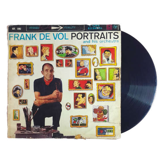 1958 Frank De Vol And His Orchestra  Portraits - Vinyl, 12`, 33 RPM - Jazz - Very Good - With Cover