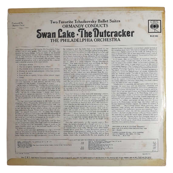 1966 Ormandy Conducts The Philadelphia Orchestra  Swan Lake / The Nutcracker - Vinyl, 12`, 33 RPM -