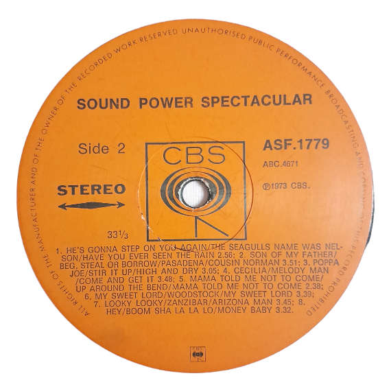 1973 Various - Sound Power Spectacular - Vinyl, 12`, 33 RPM - Pop - Very Good - With Cover