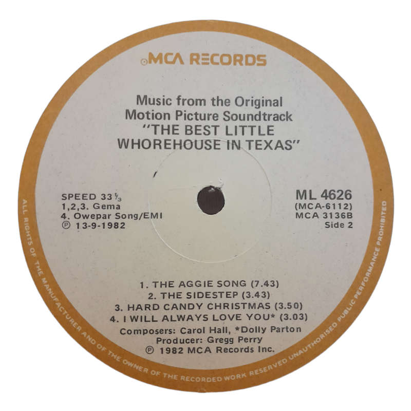 1982 Various - The Best Little *hore-house In Texas-Music From The Original Motion Picture Soundtrac