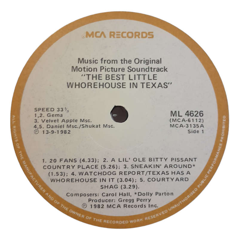1982 Various - The Best Little *hore-house In Texas-Music From The Original Motion Picture Soundtrac