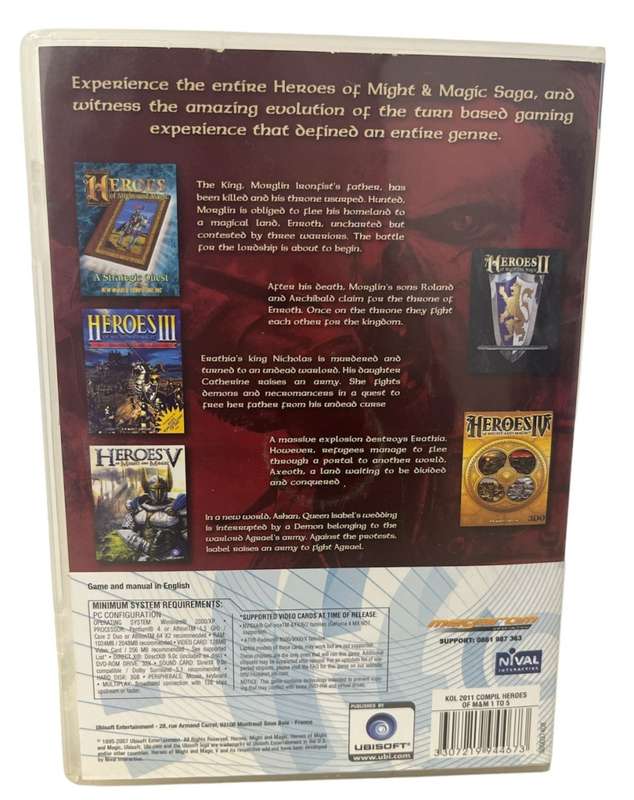 Might and Magic Heroes Collection Pc (DVD)