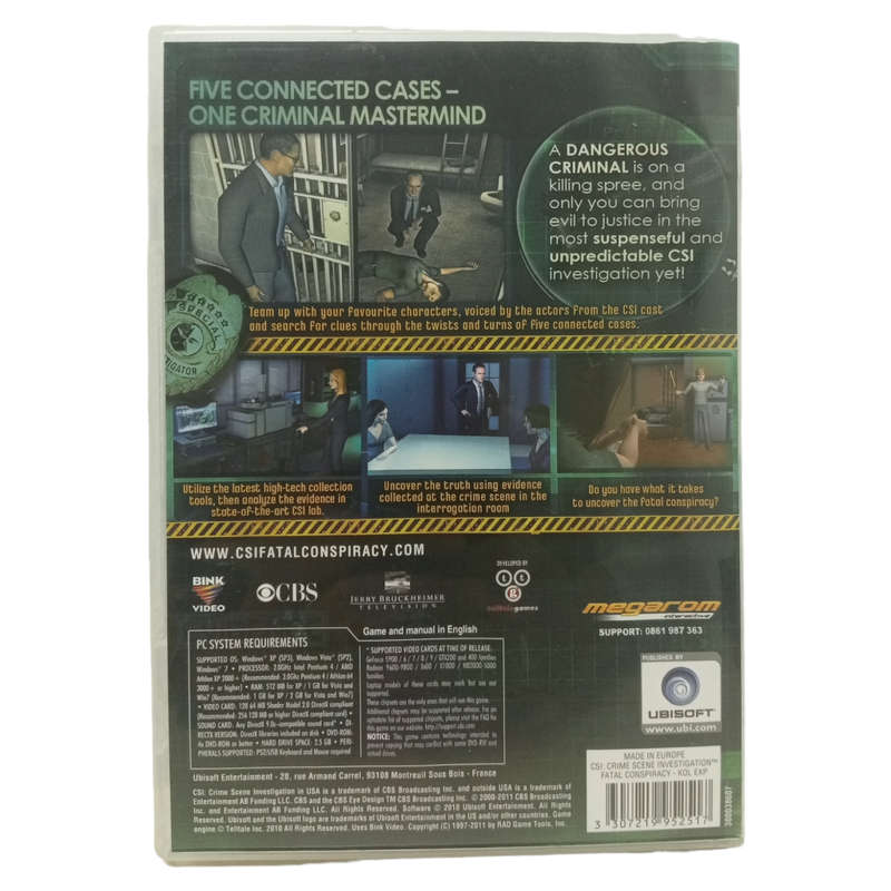 CSI: Crime Scene Investigation - Fatal Conspiracy PC (DVD)