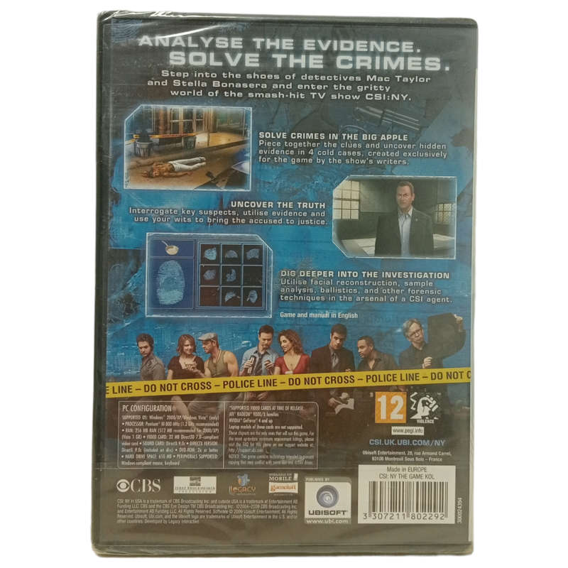 CSI: NY - The Game PC (DVD)  [FACTORY SEALED]