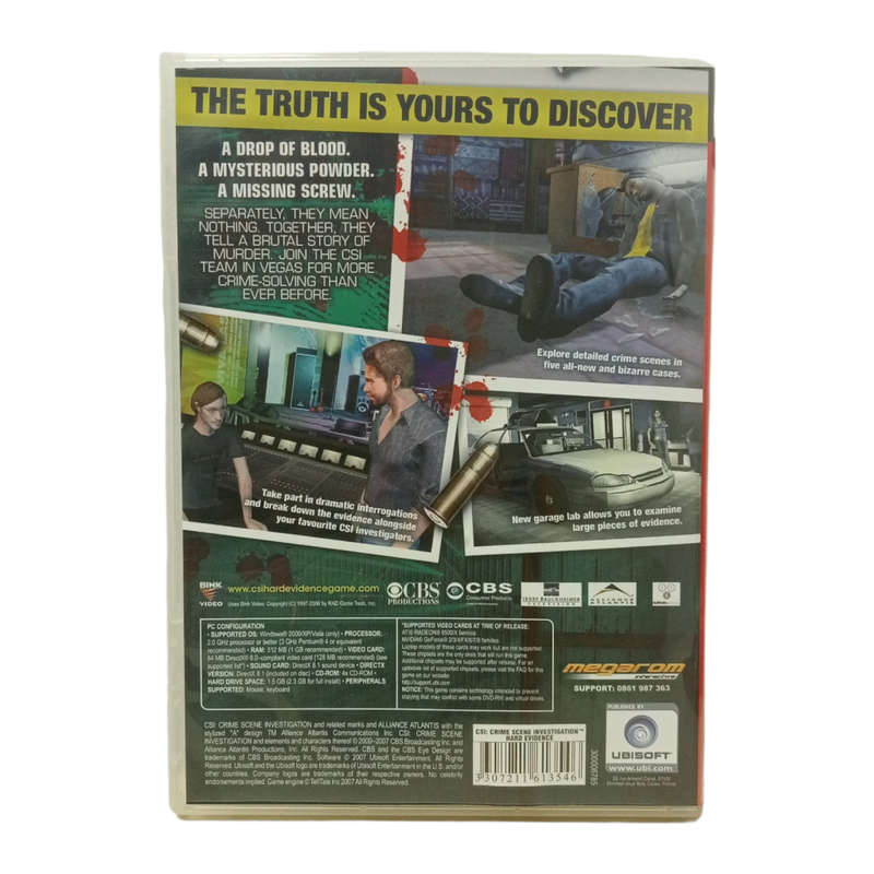 CSI: Crime Scene Investigation - Hard Evidence PC (DVD)