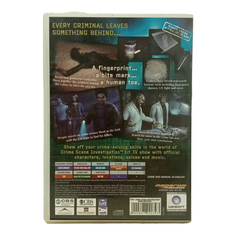 CSI: Crime Scene Investigation - Dark Motives PC (DVD)