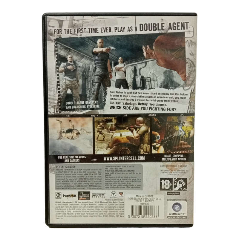 Splinter Cell - Double Agent PC (DVD)