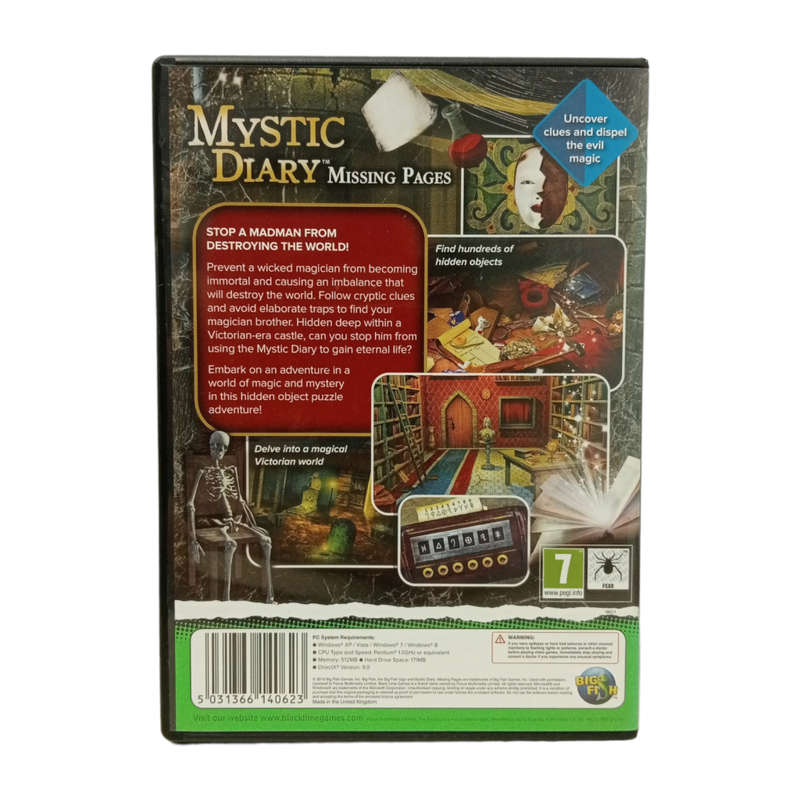 Mystic Diary - Missing Pages, Hidden Object Game PC (CD)