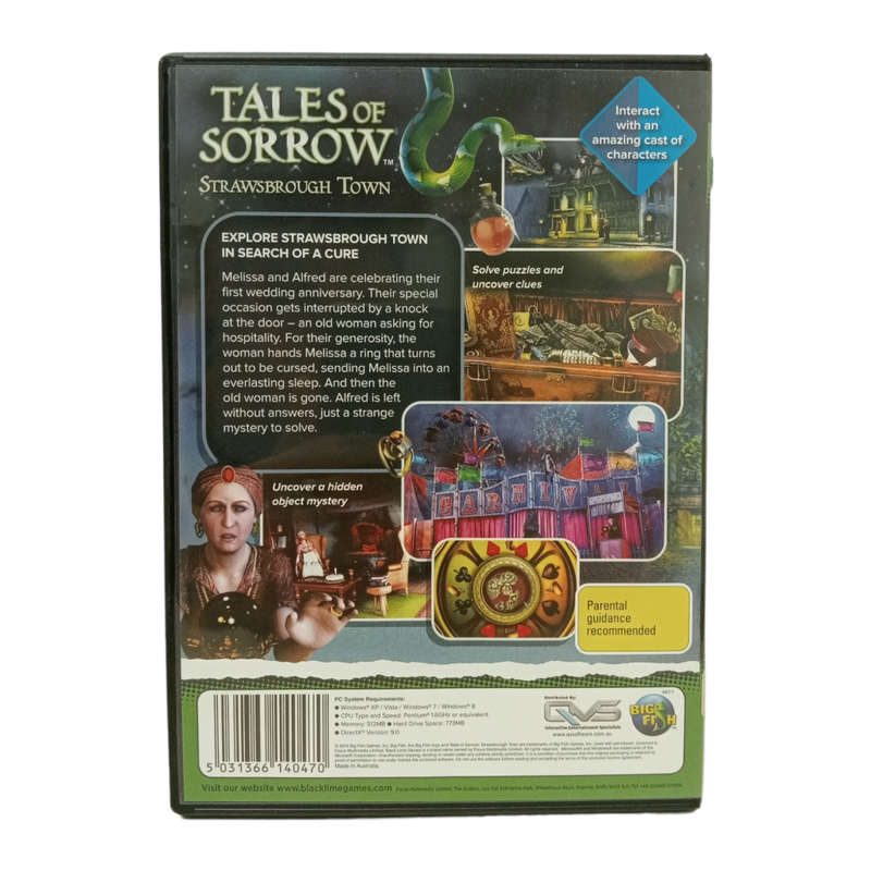 Tales of Sorrow - Strawsbrough Town, Hidden Object Game PC (CD)