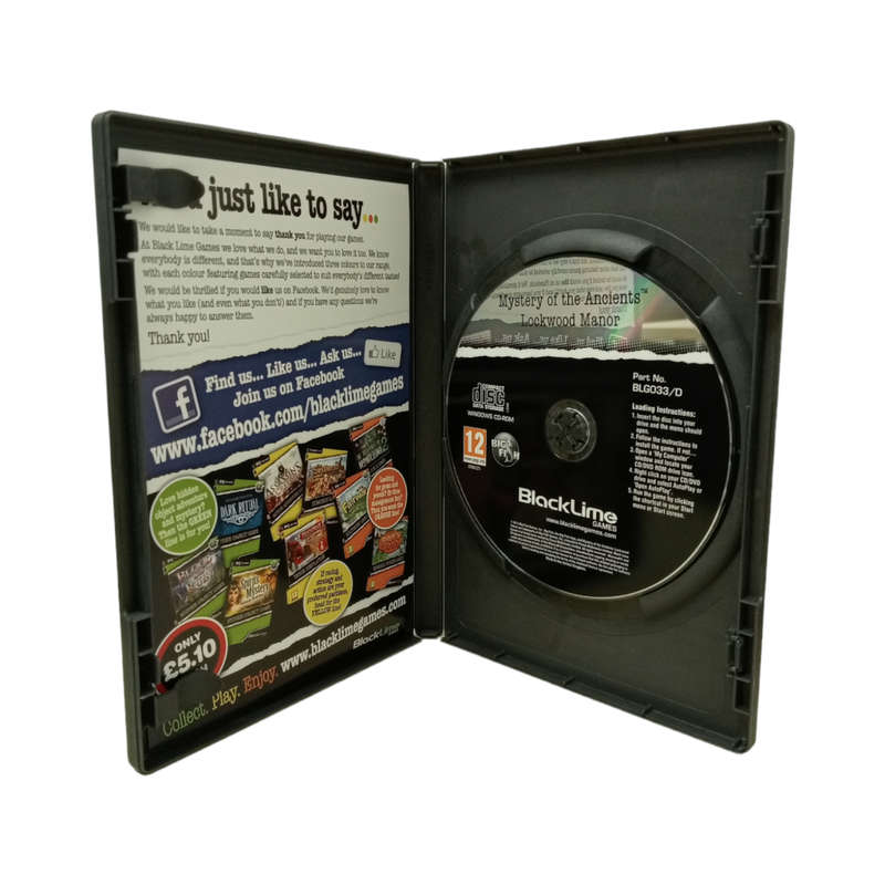 Mystery of the Ancients - Lockwood Manor, Hidden Object Game PC (CD)