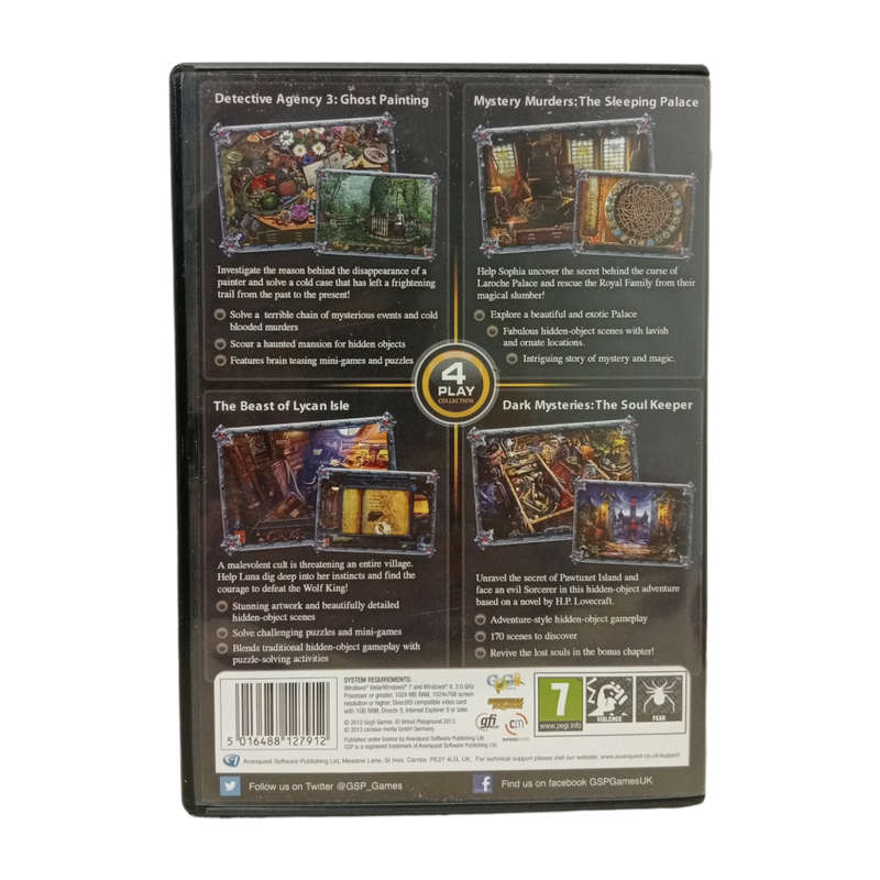 Dark Mysteries PC, Hidden Object Game PC (CD)