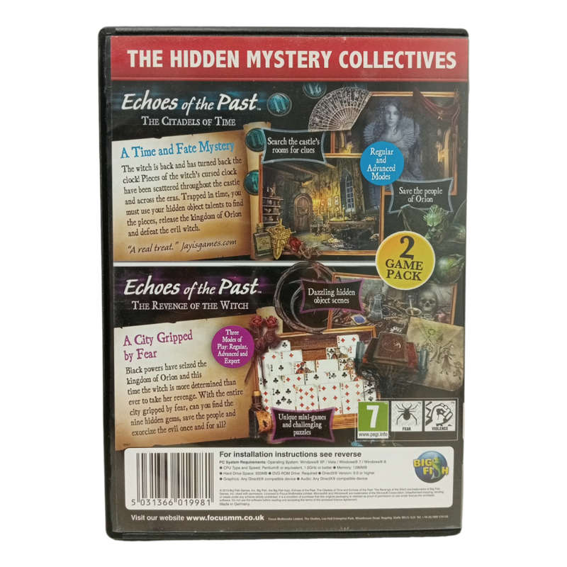 Echoes of the Past 1&2, Hidden Object Game PC (DVD)