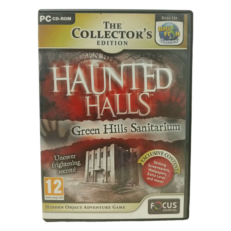 Haunted Halls - Green Hills Sanitarium, Hidden Object Game PC (CD)