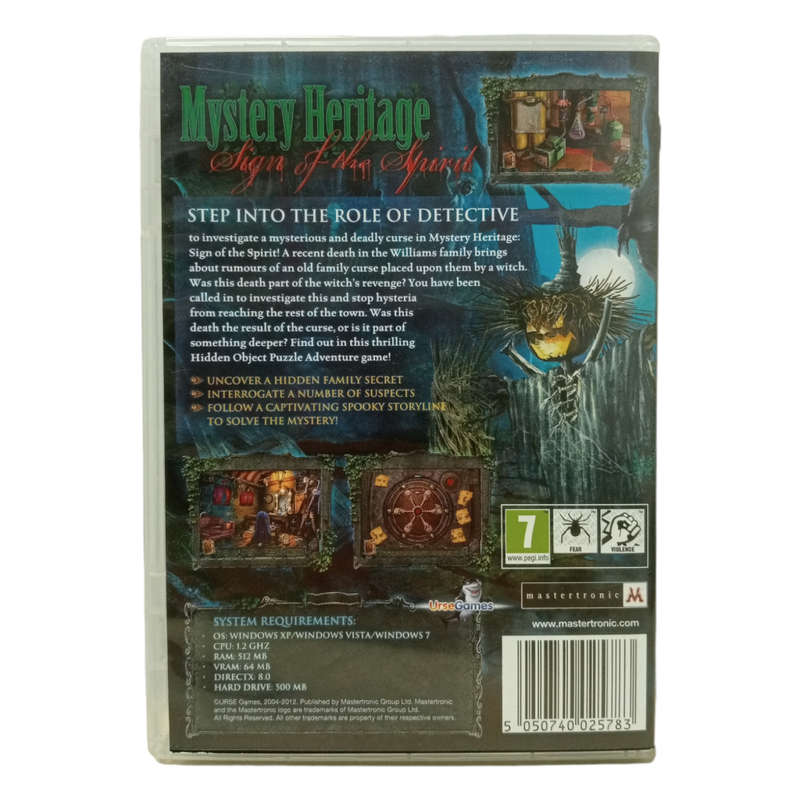 Mystery Heritage - Sign of the Spirit, Hidden Object Game PC (CD)