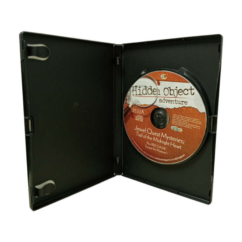 Jewel Quest Mysteries - Trail of the Midnight Heart, Hidden Object Game PC (CD)
