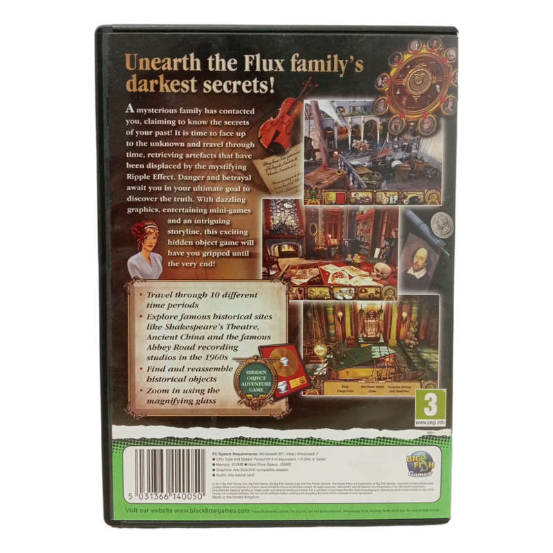 Flux Family Secrets - The Ripple Effects, Hidden Object Game PC (CD)