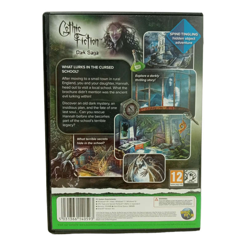 Gothic Fiction - Dark Saga, Hidden Object Game PC (CD)