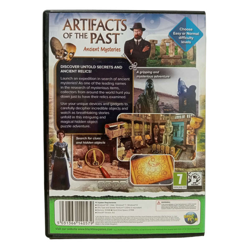 Artifacts of the Past - Ancient Mysteries, Hidden Object Game PC (CD)