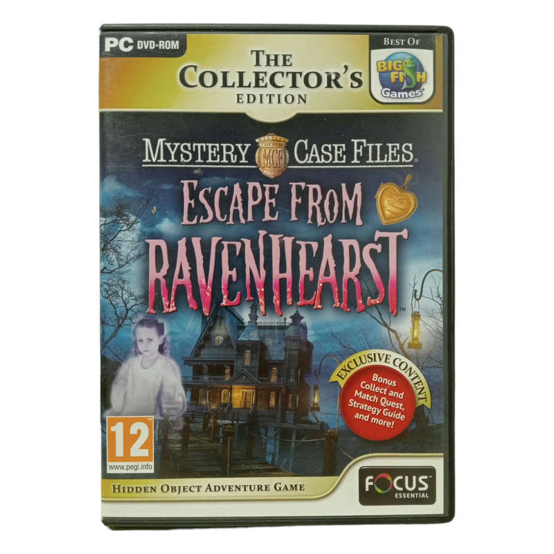 Mystery Case Files - Escape From Raven Hearst, Hidden Object Game PC (DVD)