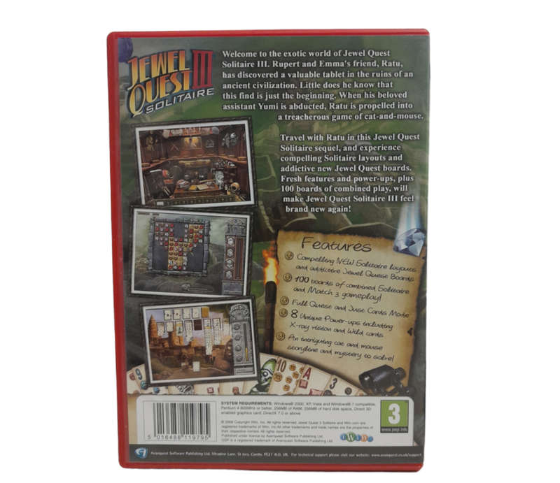 Jewel Quest III - Solitaire PC (CD)