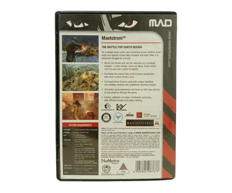 Maelstorm - The Battle For Earth Begins PC (DVD)