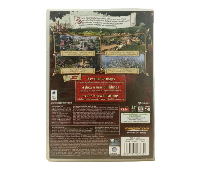 The Settlers 7 - Paths To A Kingdom Gold Edition PC (DVD)