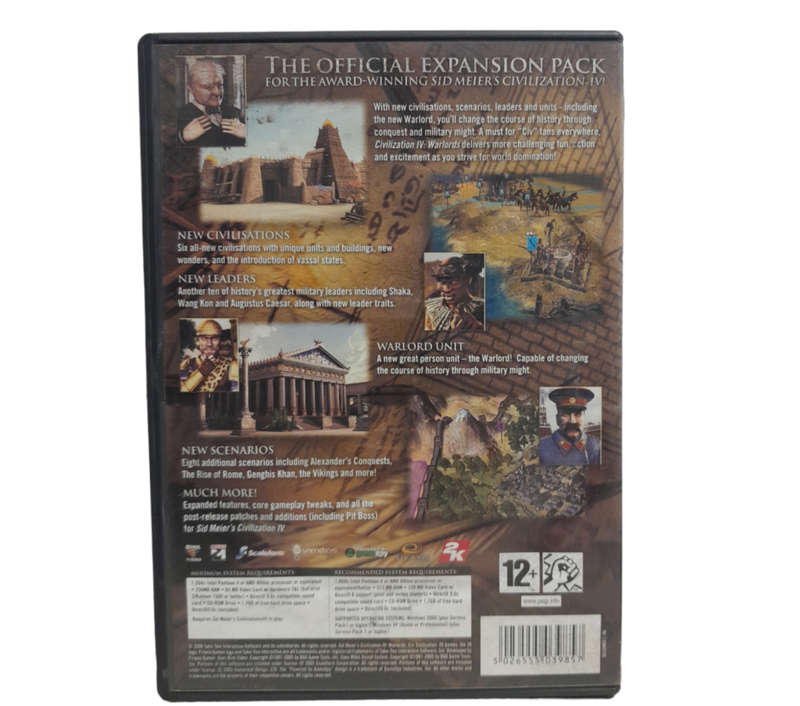 Civilization IV - Warlords PC (CD)
