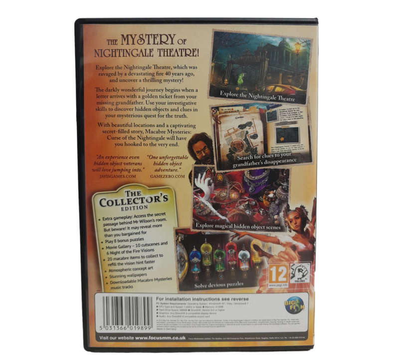 Macabre Mysteries - Curse of the Nightingale PC (CD)