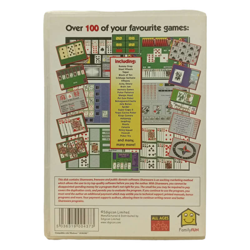 Card Games For Windows PC (CD)