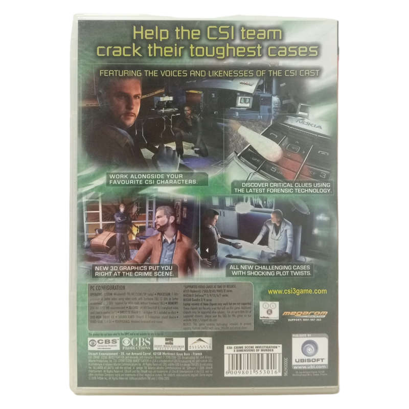 CSI: Crime Scene Investigation 3 Dimensions Of Murder PC DVD)