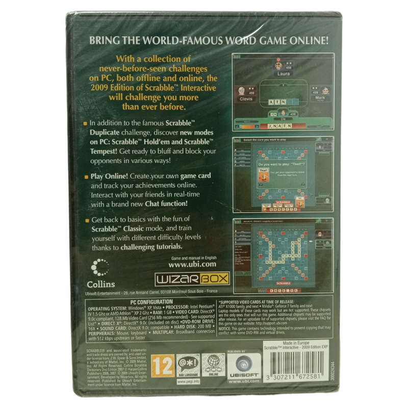 Scrabble 2009 Edition PC (CD) [Factory sealed]