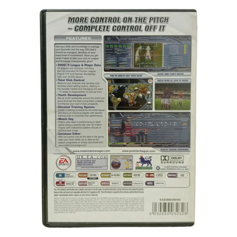 Total Club Manager 2003 PC (CD)