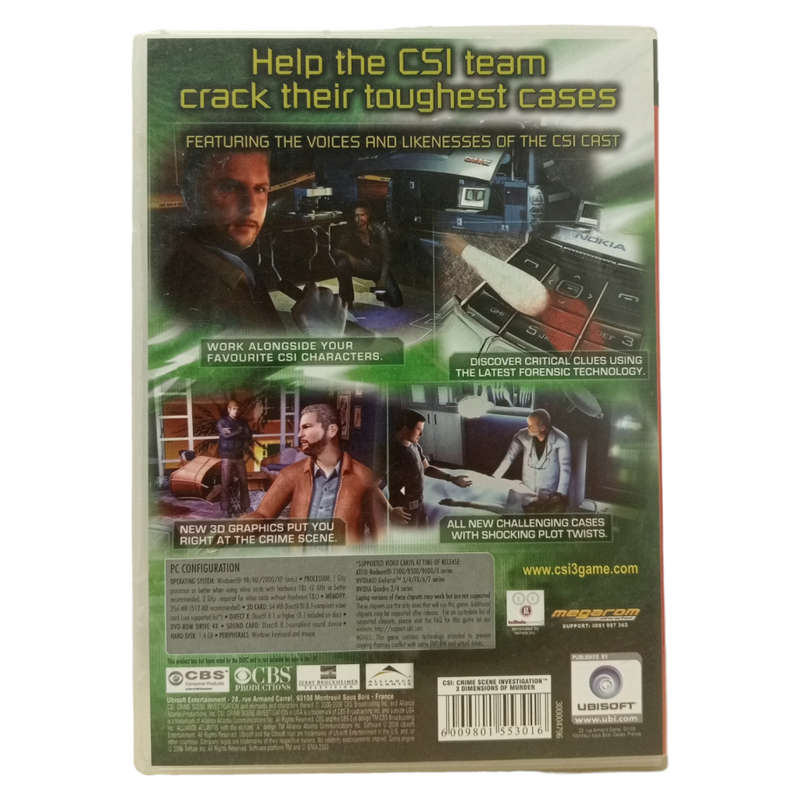 CSI: Crime Scene Investigation - 3 Dimensions Of Murder PC (DVD)