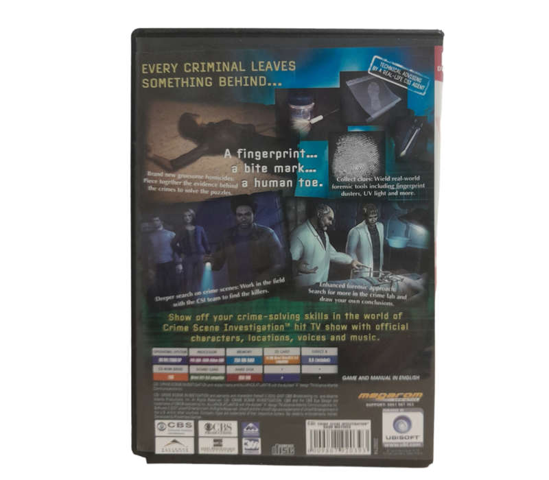 CSI: Crime Scene Investigation - Dark Motives PC (DVD)